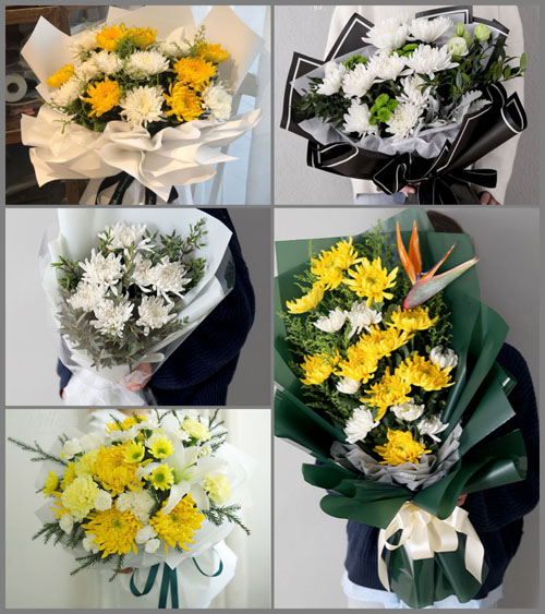 山东青岛胶州市马店镇宋家泊子村白事花束代送